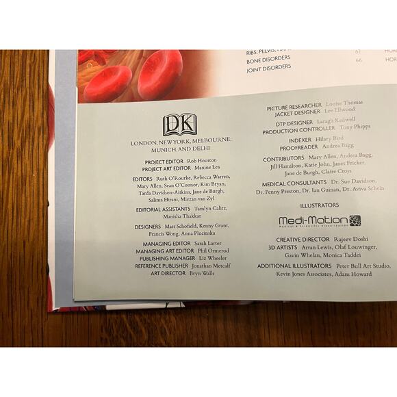 The Human Body Book by Steve Parker Hardcover with DVD Educational DK Publishing - Picture 4 of 4